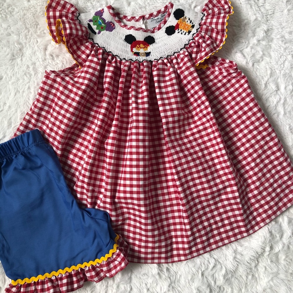 Smocked Toy Story Short Set